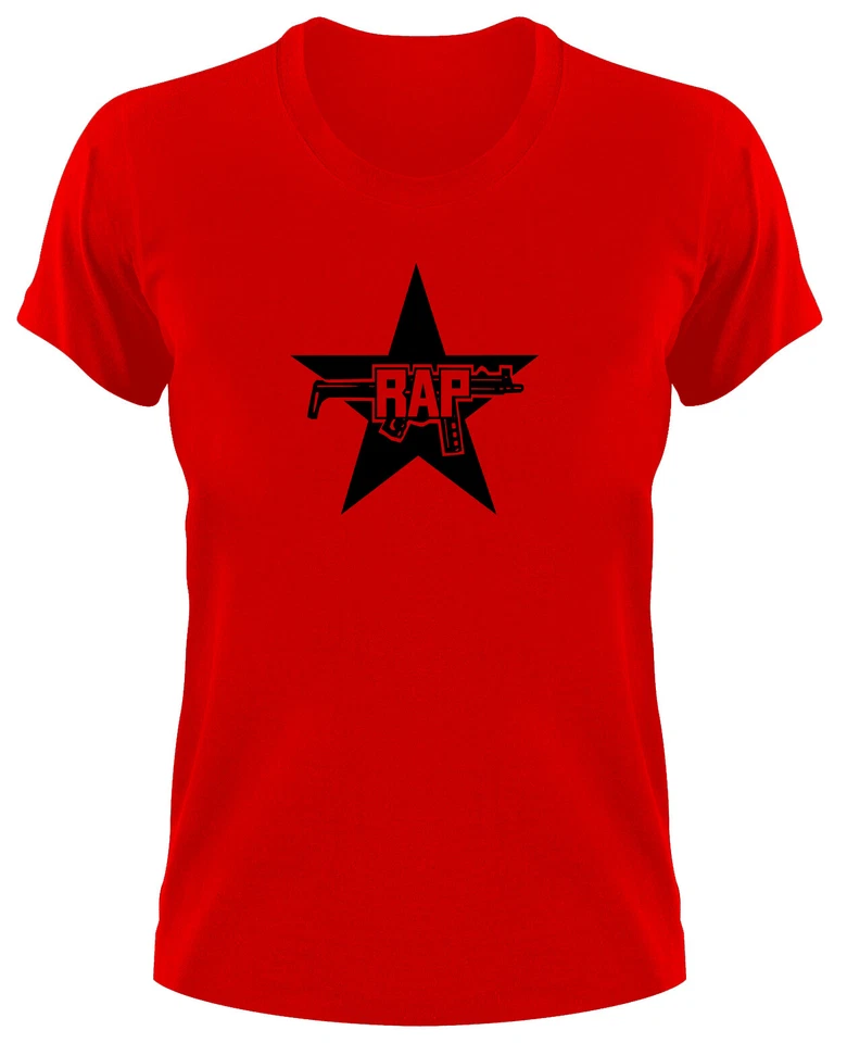 Rap Damen Ladies Girlie T Shirt Hip Hop Raf Red Army Faction Funshirt Fun Logo - Bild 1 von 1