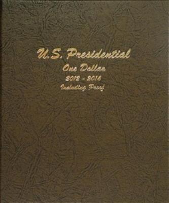 Dansco Coin Album For US Presidential Dollars w/ Proofs 2012-2016 Model 8185
