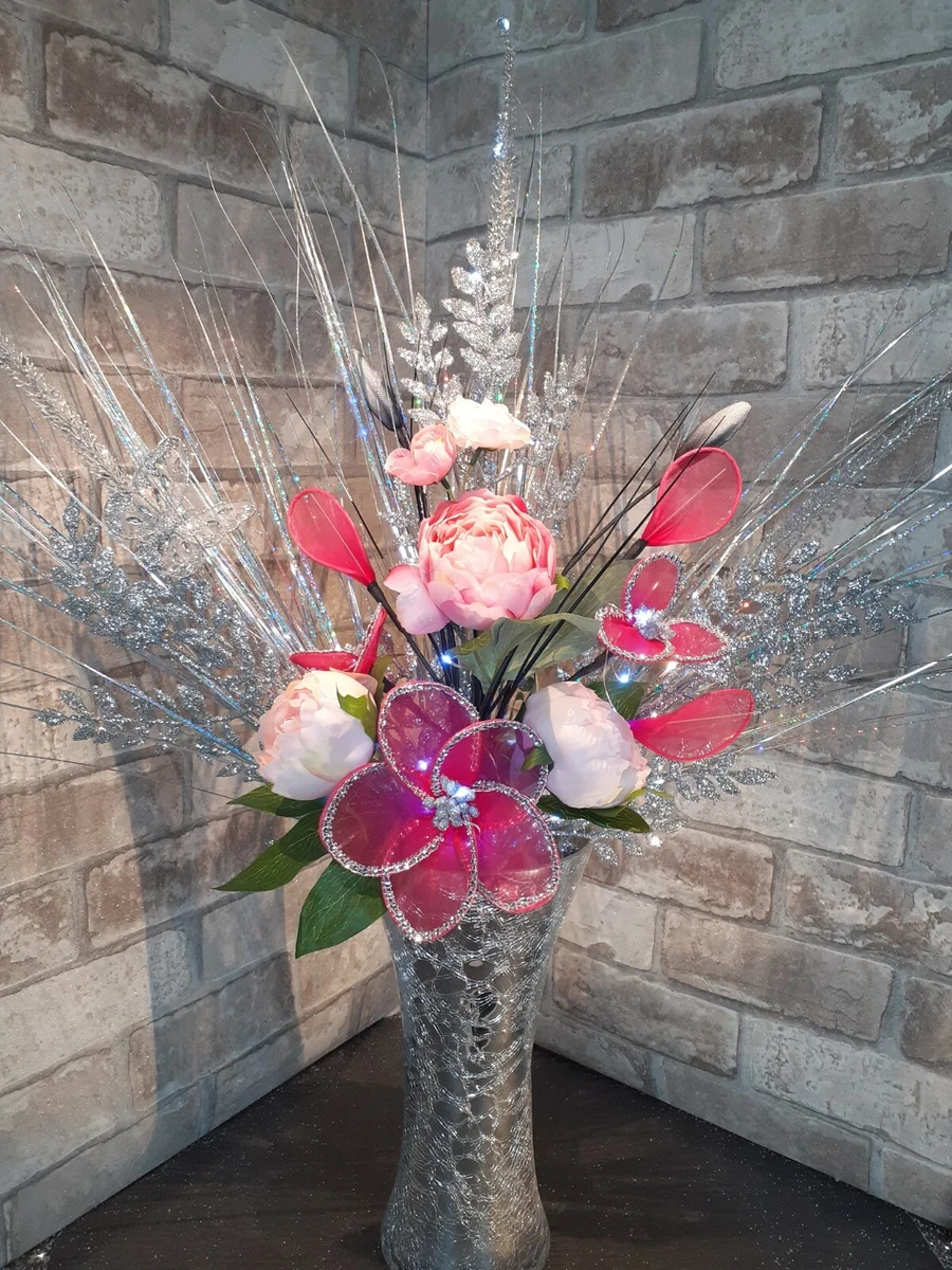 White silk on sale flower arrangements