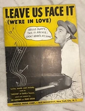 Leave Us Face It, Archie of Duffy's Tavern, Vintage, 1944, Vintage, Sheet Music