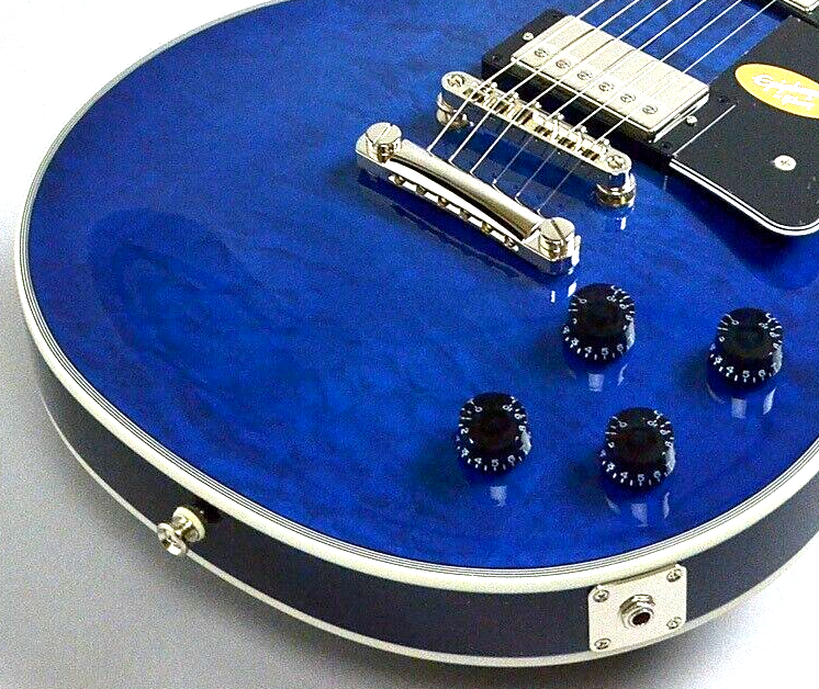 Epiphone Les Paul Custom Quilt Viper Blue Japan Limited Epiphone Les Paul Custom Quilt Viper Blue Japan Limited