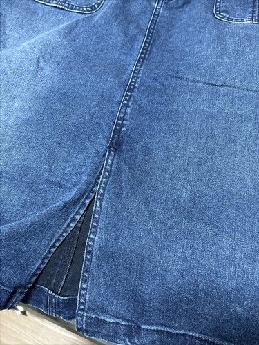 Women’s Canyon River Blues Denim Front Slit Knee Length Skirt Size 14 - Picture 4 of 4