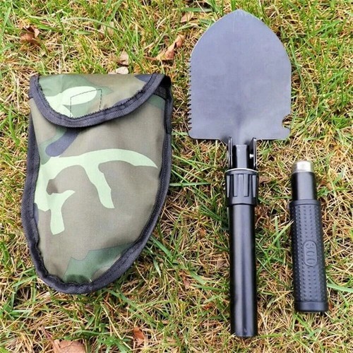 Ultra Mini Folding Pick Shovel Saw MultiFunction Portable Fishing Camping Hiking - Picture 16 of 23