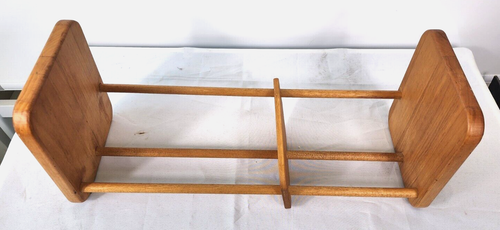 Vtg Napa Valley Wooden Adjustable Shelf Media Storage Display Rack CD DVD - Picture 4 of 5