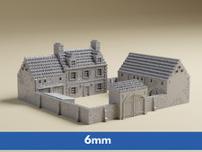 6mm Rural Normandy Farm Complex  Detailed WWII tabletop wargaming terrain