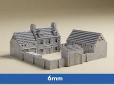 6mm Rural Normandy Farm Complex | Detailed WWII tabletop wargaming terrain