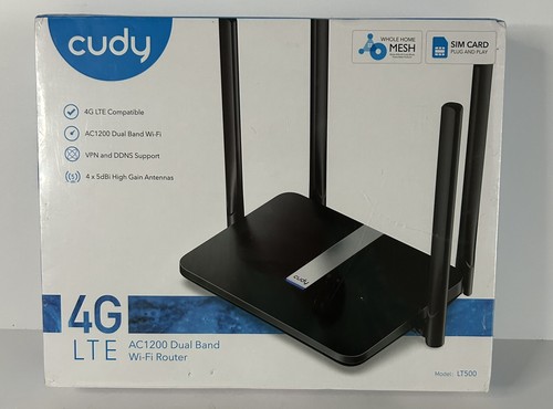 Lt500 Modme Cudy LT500 4G LTE AC1200 Dual Band Modem Router w/ VPN & DDNS Support ...