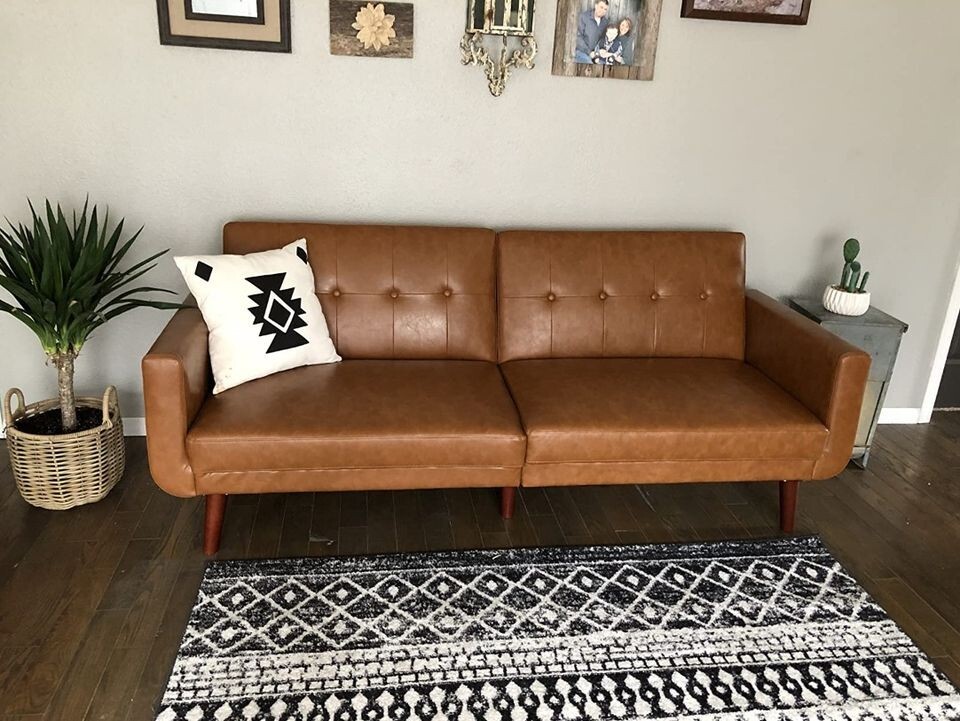 Mid Century Modern Leather Sofa Bed Matttroy