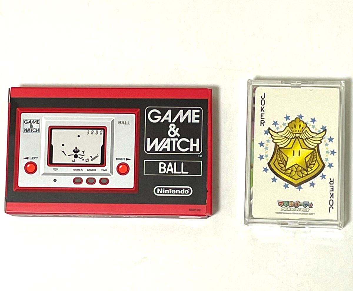 Club Nintendo Limited Game & Watch BALL and Bonus Playing Card
