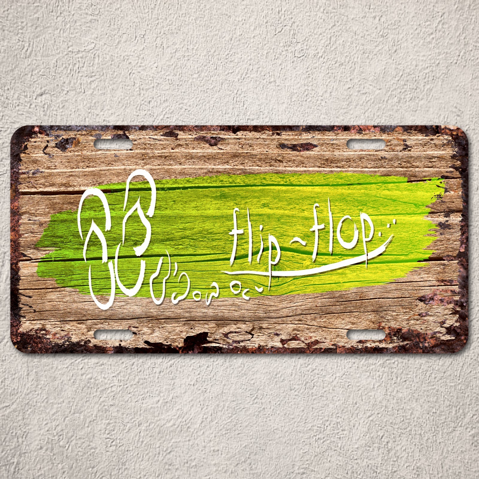 wooden flip flops home decor