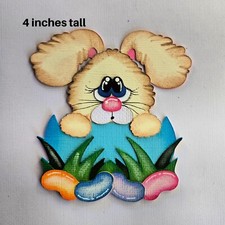 BUNNY IN EGG EASTER scrapbook diecut premade paper piecing by Rhonda