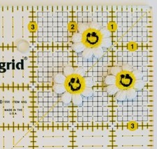 Lot Of 3 Smiley Face Flower Patches Patch Appliqu 