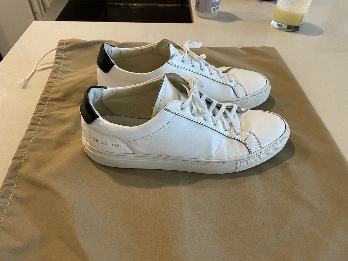 ◆Common Projects ◆ Retro Low Sneakers White Black 61090547 Common Projects - Retro Low -White/Black | eBay