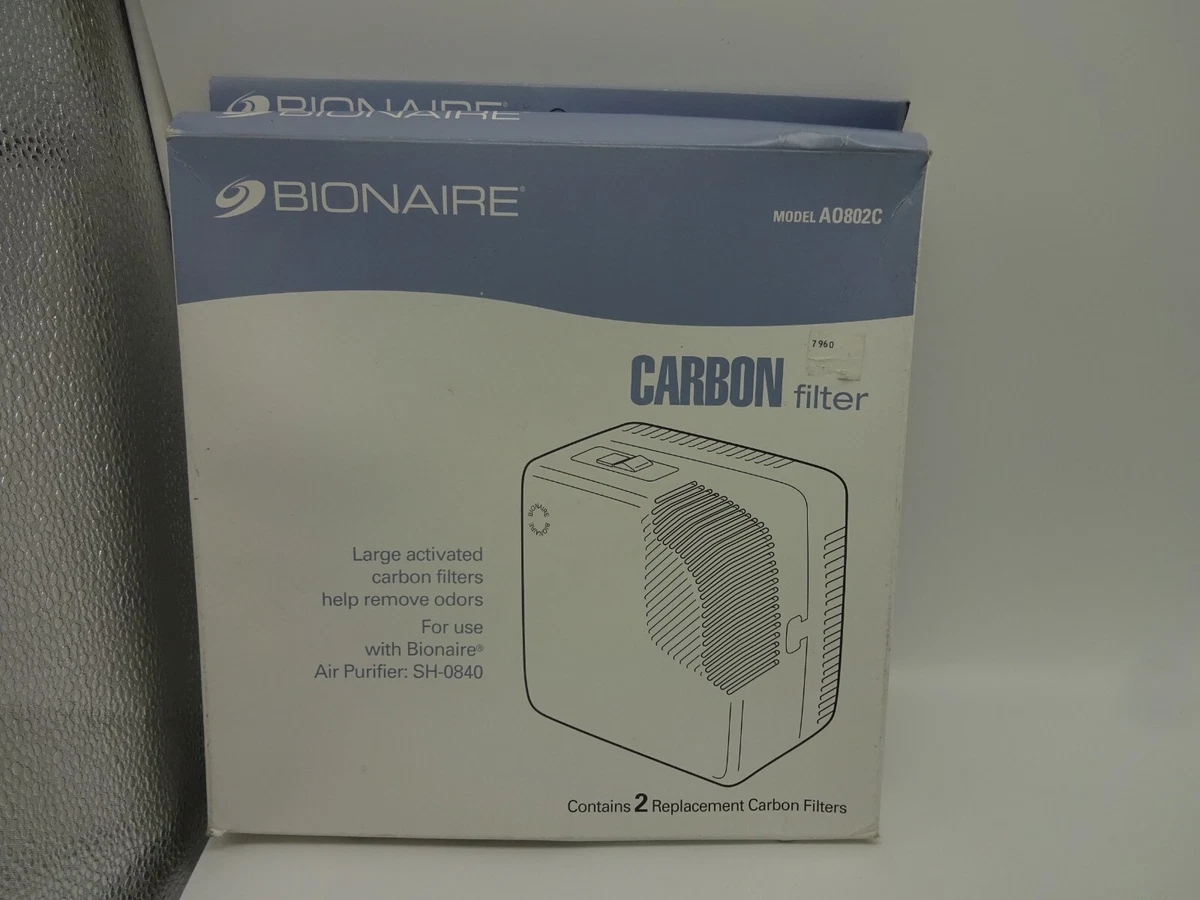 Filtres au charbon Bionaire, sans cadre, HEPA, activation au