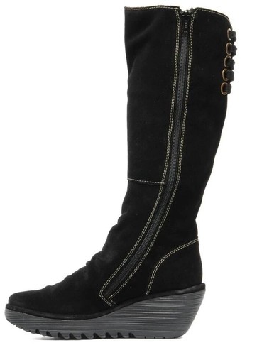 oil Suede Knee High Boots 