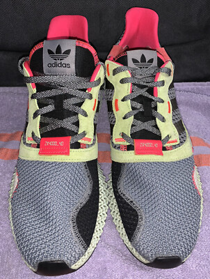 ADIDAS ZX 4000 4D GREY THREE HI RES YELLOW 2019 SHOES MENS SIZE 9