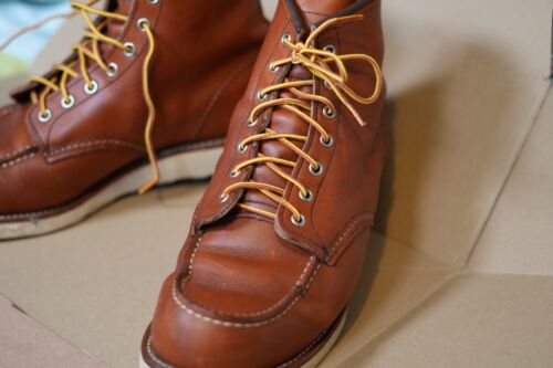 Red Wing Shoes Classic Moc Toe Boots 875 Oro Legacy 10.5EE + Leather Protector - Picture 7 of 21