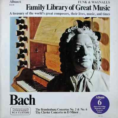 LP Bach The Brandenburg Concertos No.2 & No.6, The Clavier Concerto In D Minor