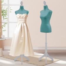 Female Mannequin Adjustable Torso Dress Form Clothing Display w/Tripod Stand
