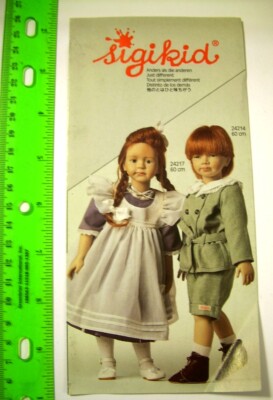 Sigikid 1990s Doll series Samples Catalogue * Just Different * models + outfits