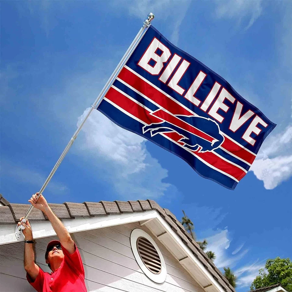 Bandera de fútbol americano de la NFL Buffalo Bills de 3x5 pies envío gratuito Foto 2 de 4