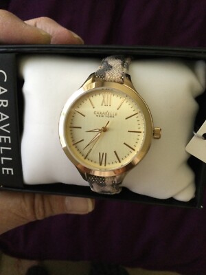 New In Box Caravelle New York Ladies Watch Champagne Dial a653c2ce-79d7-4103-ab96-  main image 3