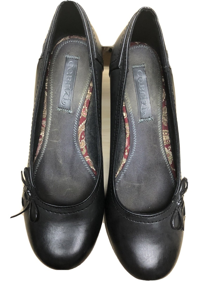COBRIZI Womens Shoes Sz 7.5M Black Pumps Round Toe EUC | eBay