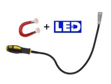 Utensile magnetico flessibile con calamita/magnete e led