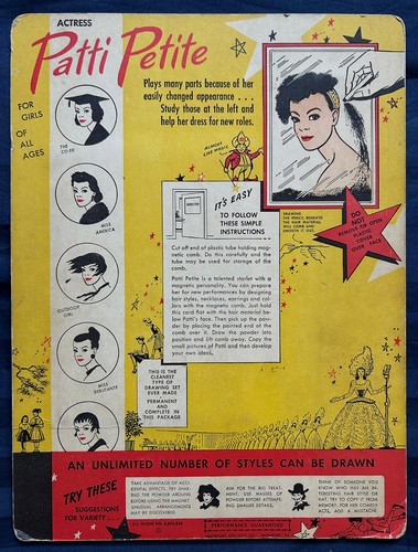 Patti Petite Magnetic Beauty Parlor Toy Includes Magnetic Comb Vintage - Picture 12 of 16