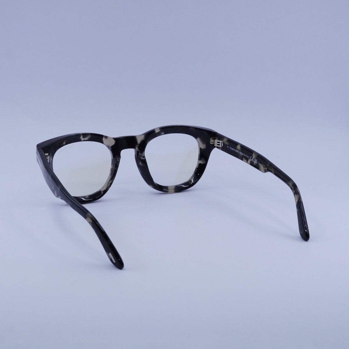 Tom Ford FT5873-B 005 Black Havana/Clear Blue Light Block  display picture 1