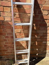 Loft Ladder 2 Section 10 Tread Sliding Aluminium Folding Attic Stairs 2.69m