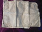 2x Fazzoletto Vintage Bordo Pizzo Monogramma Ricamato A 24cm Quadrato Bianco