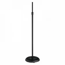 Atlas Sound MS-10B Round Base All-Purpose Mic Stand Black 34" to 62" tall