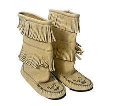 Bastien Industries Hiawatha Moccasins Style 2010XX Ladies Size 9