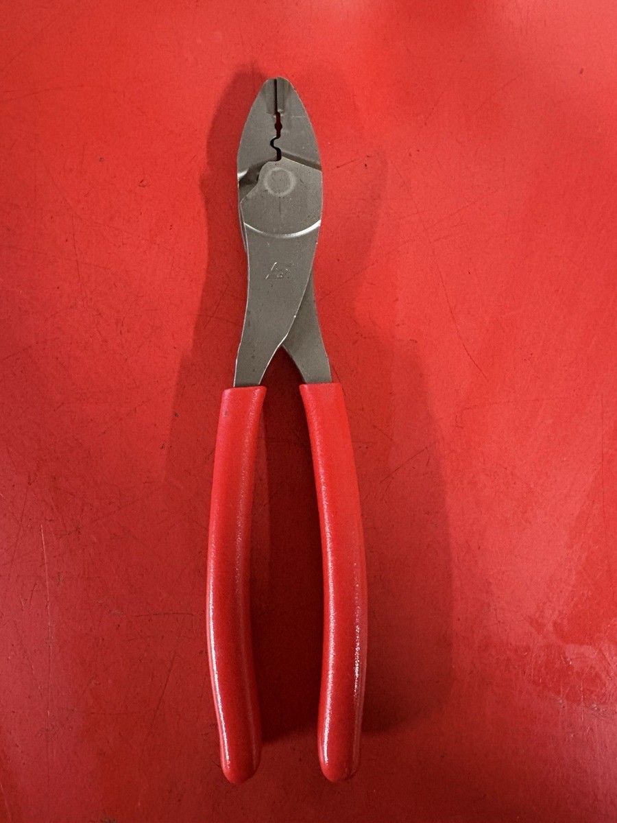 Snap-on 29ACF Wire Terminal Crimping Pliers Red E4b3 for sale
