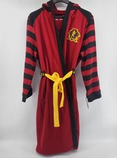 Harry Potter Gryffindor Crest Emblem Patch Hooded Bath Robe Size Mens L/XL New