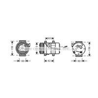 AVA Quality Cooling Kompressor Klimaanlage FüR Volvo V70 II SW P80_ S60 I 384