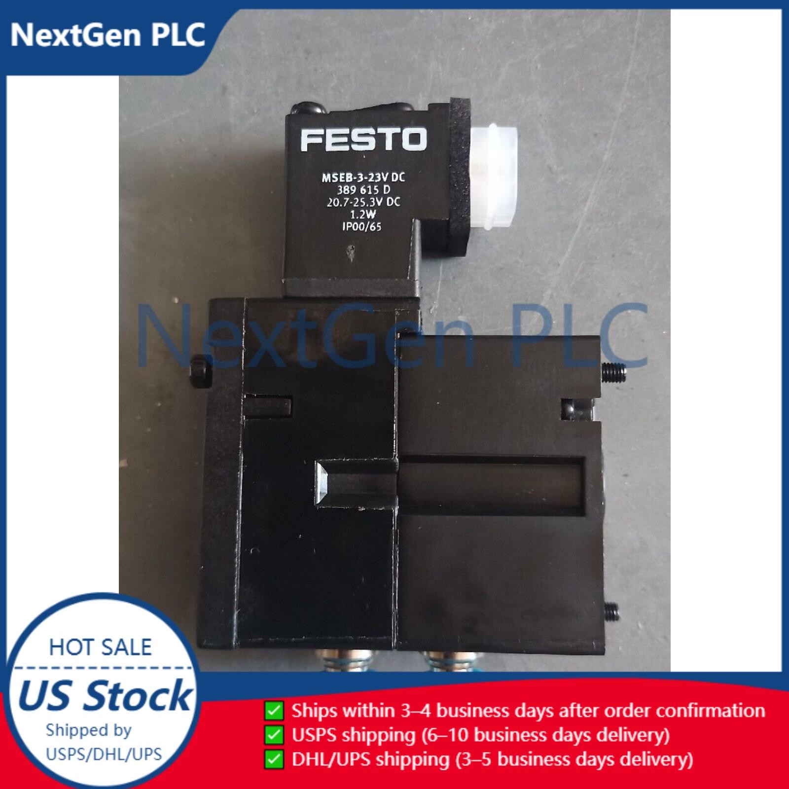 US FREE TAX New Festo MEBH-4/2-QS-4-SA Solenoid Valve
