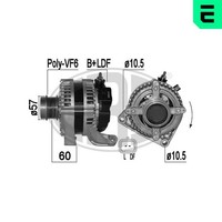 ERA Lichtmaschine Generator Lima 209387A 14V FüR Jeep Cherokee KK KJ CRD 4X4