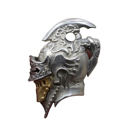 EDC Brass Knife Roman Warrior Accessories Beads Key Rings Pendant Knight Lanyard - Picture 5 of 5
