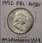 1952 Franklin Half Dollar AU/BU FBL