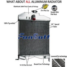 3-Rows  Radiator For Massey Ferguson Harris 50 MH50 65 184525M91