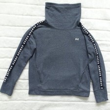 Under Armour Women's Cowl Neck Sweatshirt Medium Gray Loose