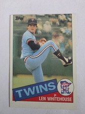 1985 Topps - Len Whitehouse #406 Error Off Center