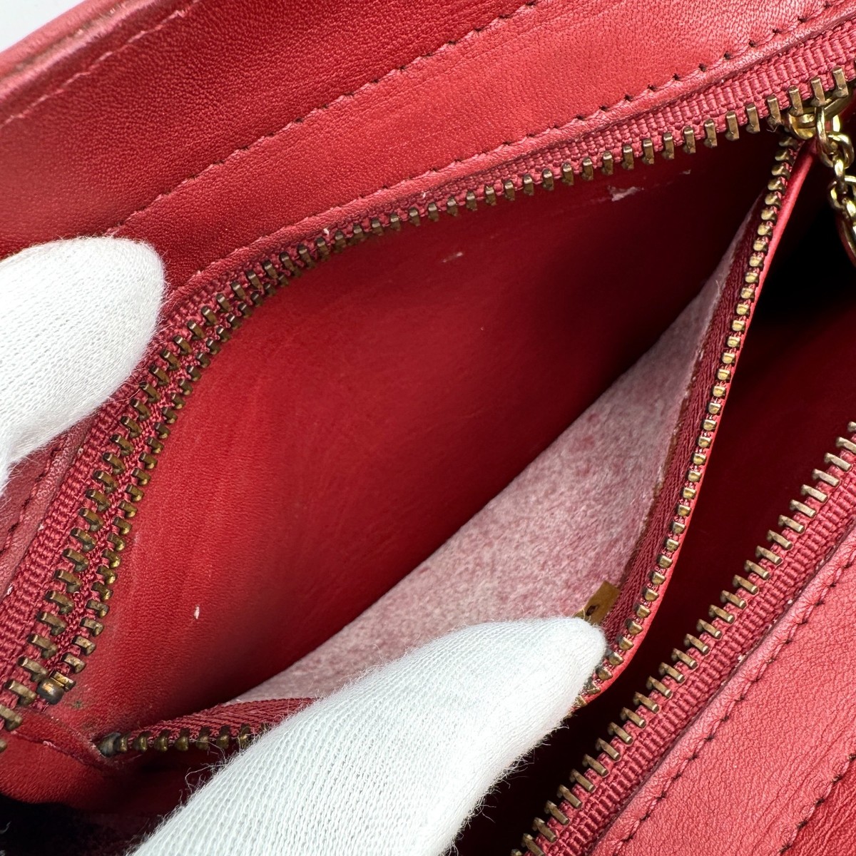 COACH Vintage Leather Hand shoulder Bag Red Half Moon 9942 | eBay