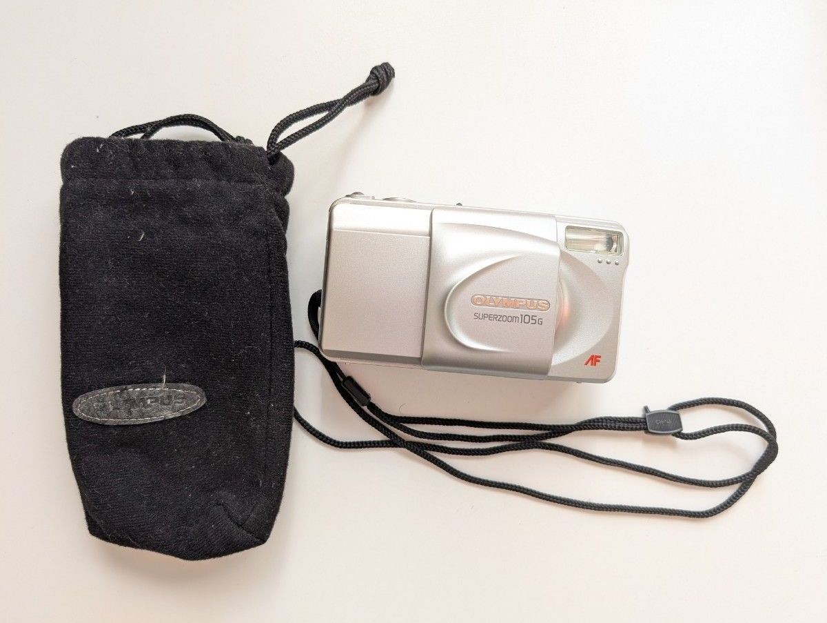 Olympus Superzoom 105G 35mm Point & Shoot Zoom Silver Untested