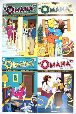 Complete Set: Omaha The Cat Dancer #1-4 Vol. 2 Fantagraphics 1st Printing (1994)