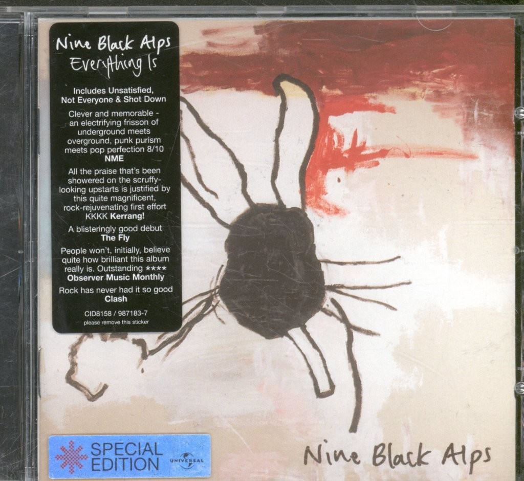 Nine Black Alps Everything Is CD Europe Island 2005 Has info-sticker on front