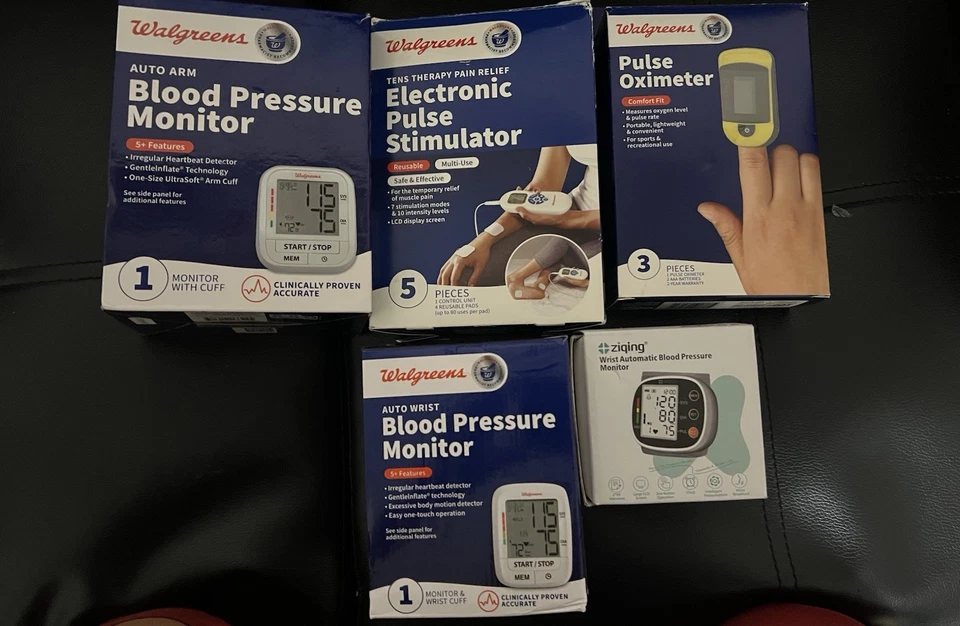 LOT OF 5 Wal Health Wrist Blood Pressure Monitor, Pulse Oximeter - Image 3 of 4