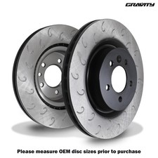 FRONT 360MM VENTED/HOOKED BRAKE DISCS FOR RANGE ROVER SPORT L320 3.0 SDV6 05-13